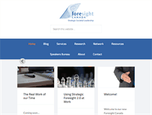 Tablet Screenshot of foresightcanada.com